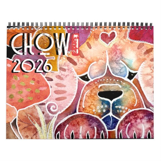 CHOW 2026 Calendrier Chow Art par Sandra Miller (Protection)