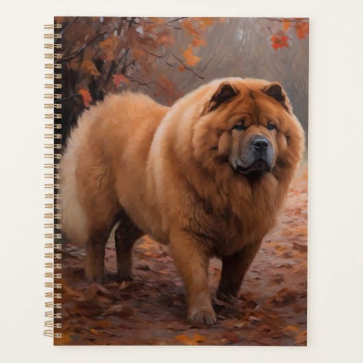 Chow Chow à l'automne Feuilles automne Inspire (Devant)
