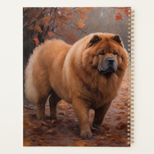 Chow Chow à l'automne Feuilles automne Inspire (Dos)