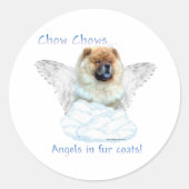 Chow Chow Angel - Sticker (Devant)