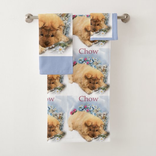Chow Chow Art Bad Handdoek (Insitu)