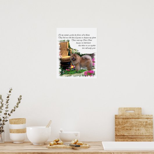 Chow Chow Art Gifts Poster (Keuken)