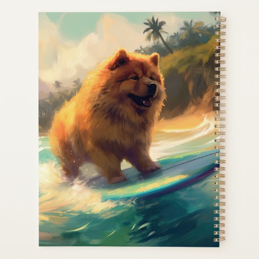 Chow Chow Beach Plage Surf Peinture (Dos)