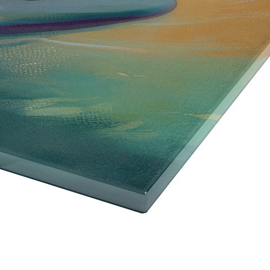 Chow Chow Beach Surfen Schilderij Snijplank (Hoek)