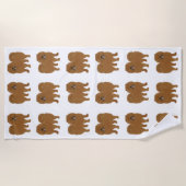 Chow Chow Beach Towel Strandlaken (Voorkant)