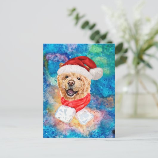 Chow Chow Breed Dog Kerstmis Feestdagenkaart (Staand voorkant)