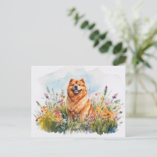 Chow Chow - Briefkaart (Staand voorkant)