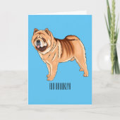 Chow Chow cartoon illustratie Kaart (Voorkant)