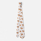 Chow Chow cartoon illustratie Stropdas (Achterkant)