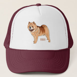 Chow Chow cartoon illustratie Trucker Pet