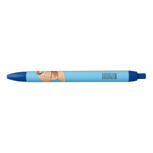 Chow Chow cartoon illustratie Zwarte Inkt Pen