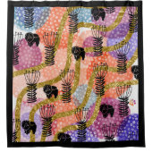 CHOW CHOW CHOW CHOW ABSTRAIT rideau de douche (Devant)