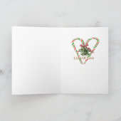 Chow Chow Christmas Candy Cane Kaarten (Binnen)