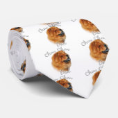 Chow Chow Dad 2 Stropdas (Opgerold)