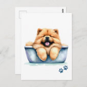 Chow Chow Dog Briefkaart (Voorkant / Achterkant)