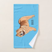 Chow Chow dog cartoon (Serviette à main)