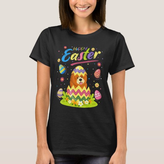 Chow Chow Dog Easter Chow Chow Happy Pasen T-shirt (Voorkant)