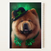 Chow Chow Dog en tenue de la Saint Patrick (Dos)