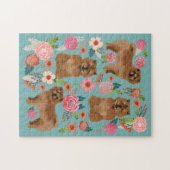 Chow Chow Dog  Florals Legpuzzel (Horizontaal)