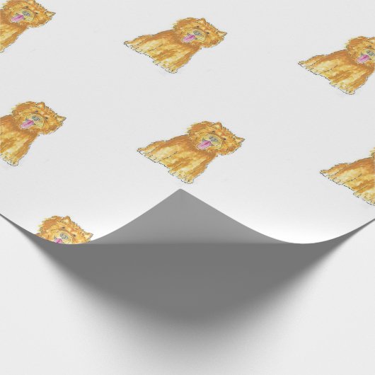Chow Chow Dog Gift Wrapping Paper Cadeaupapier (Hoek)