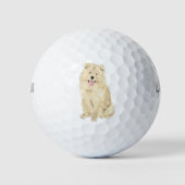 Chow Chow Dog Golfballen (Voorkant)
