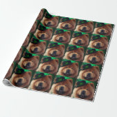 Chow Chow Dog in St. Patrick's Day Dress Cadeaupapier (Uitgerold)