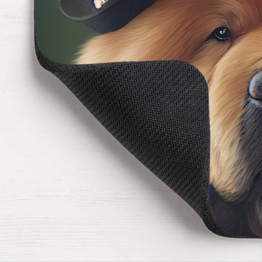 Chow Chow Dog in St. Patrick's Day Dress Muismat (Hoek)