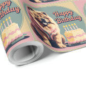 Chow Chow Dog Kleurrijk Cadeaupapier (Rol Hoek)