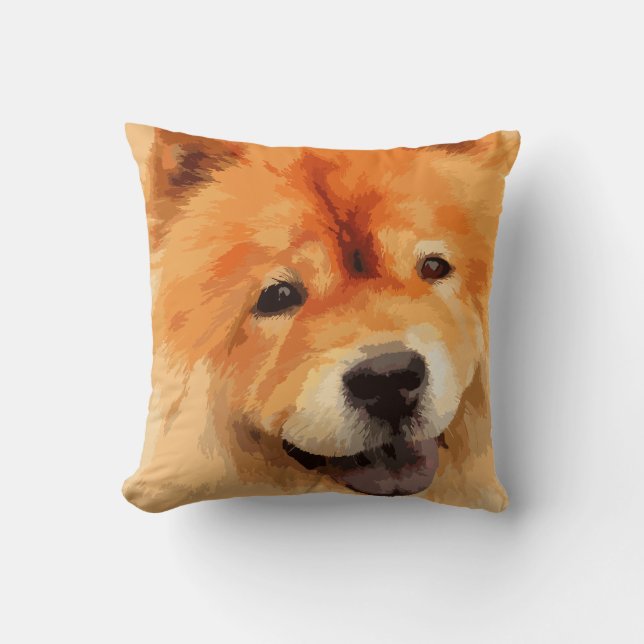 Chow Chow Dog Kussen (Voorkant)