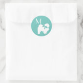 Chow Chow Dog Puppy Ronde Sticker (Tas)