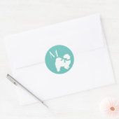 Chow Chow Dog Puppy Ronde Sticker (Envelop)