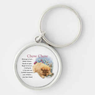 Chow Chow Erfgoed van Liefde Sleutelhanger