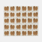 Chow Chow Fleece Blanket (Voorkant (Horizontaal))