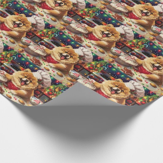 Chow Chow Holiday Baking: Feestelijke Kerst Cadeaupapier (Hoek)
