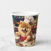 Chow Chow Holiday Baking: Feestelijke Kerst Papieren Bekers (Voorkant)
