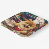 Chow Chow Holiday Baking: Feestelijke Kerst Papieren Bordje (Gebogen)