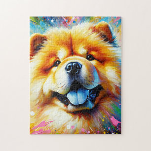 Chow Chow Hond Acrylprint Geschenk voor Hondenlief Legpuzzel
