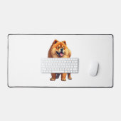 Chow Chow Hond Chinees Hondenras voor een Chow Cho Bureaumat (Keyboard & Muis)