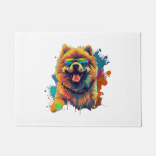 Chow Chow Hond Chinees Hondenras voor een Chow Cho Deurmat