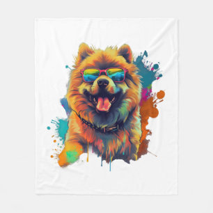 Chow Chow Hond Chinees Hondenras voor een Chow Cho Fleece Deken