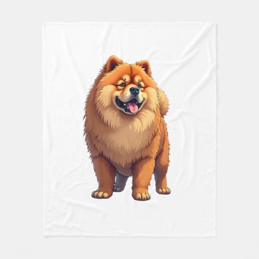 Chow Chow Hond Chinees Hondenras voor een Chow Cho Fleece Deken (Voorkant)