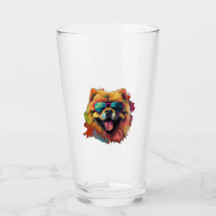Chow Chow Hond Chinees Hondenras voor een Chow Cho Glas