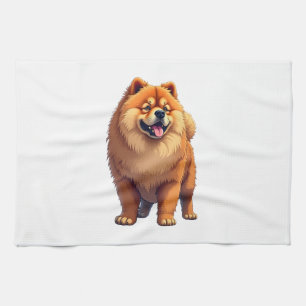 Chow Chow-hond Chinees hondenras voor een Chow Cho Theedoek