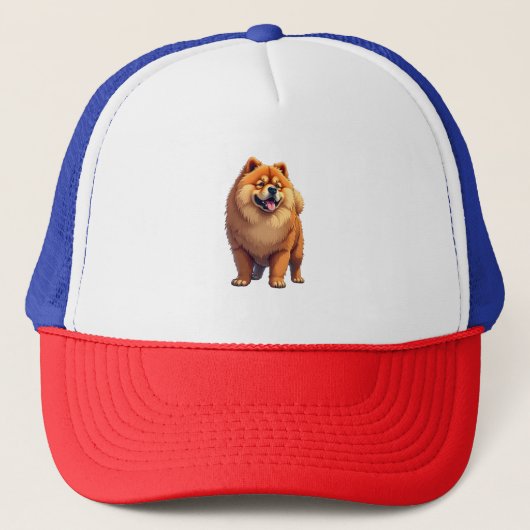 Chow Chow Hond Chinees Hondenras voor een Chow Cho Trucker Pet (Voorkant)
