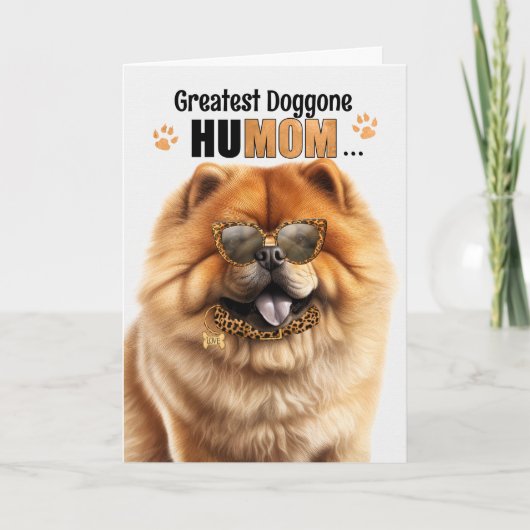 Chow Chow-hond Grootste HuMAM Moederdag Feestdagen Kaart (Voorkant)