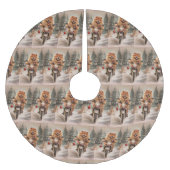 Chow Chow Hond Rijden Motorfiets Kerstmis Kerstboom Rok (Voorkant)