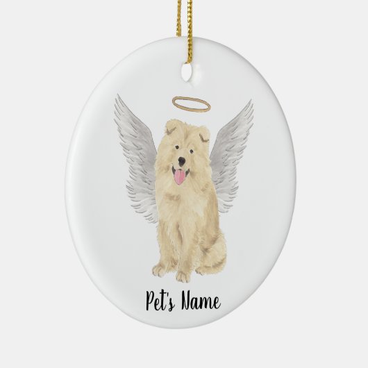 Chow Chow-hond sympathie-herdenking Keramisch Ornament (Rechts)