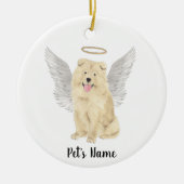 Chow Chow-hond sympathie-herdenking Keramisch Ornament (Voorkant)