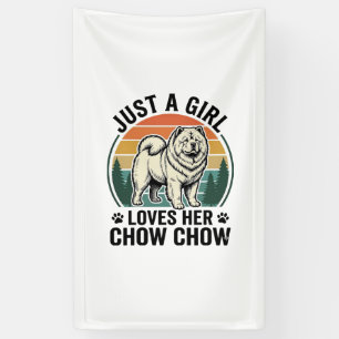 Chow Chow honden shirt vintage meisje hondenliefhe Spandoek
