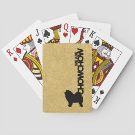 Chow Chow Hondenras het Spelen het Thema van Kaart